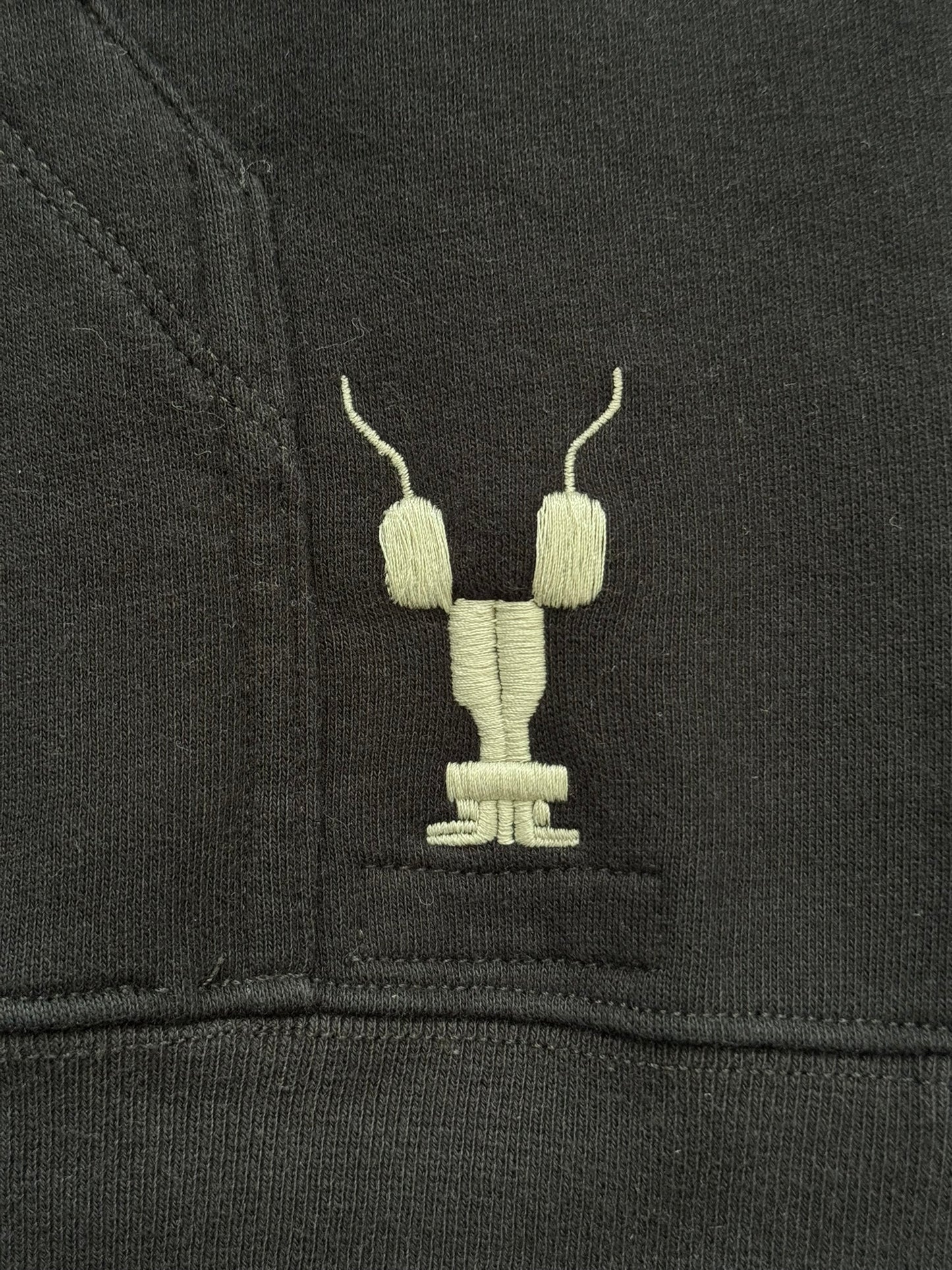 FW17 Rick Owens DRKSHDW "Gym Logo" Felpa Jason Zip Up Hoodie
