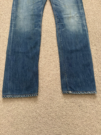 Dior Homme by Kris Van Assche MIJ Clawmark Washed Denim Jeans