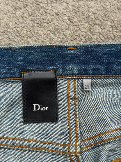 Dior Homme by Kris Van Assche MIJ Clawmark Washed Denim Jeans