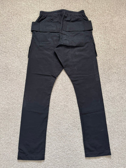 SS17 Rick Owens DRKSHDW Black Nylon Creatch Cargo Pants