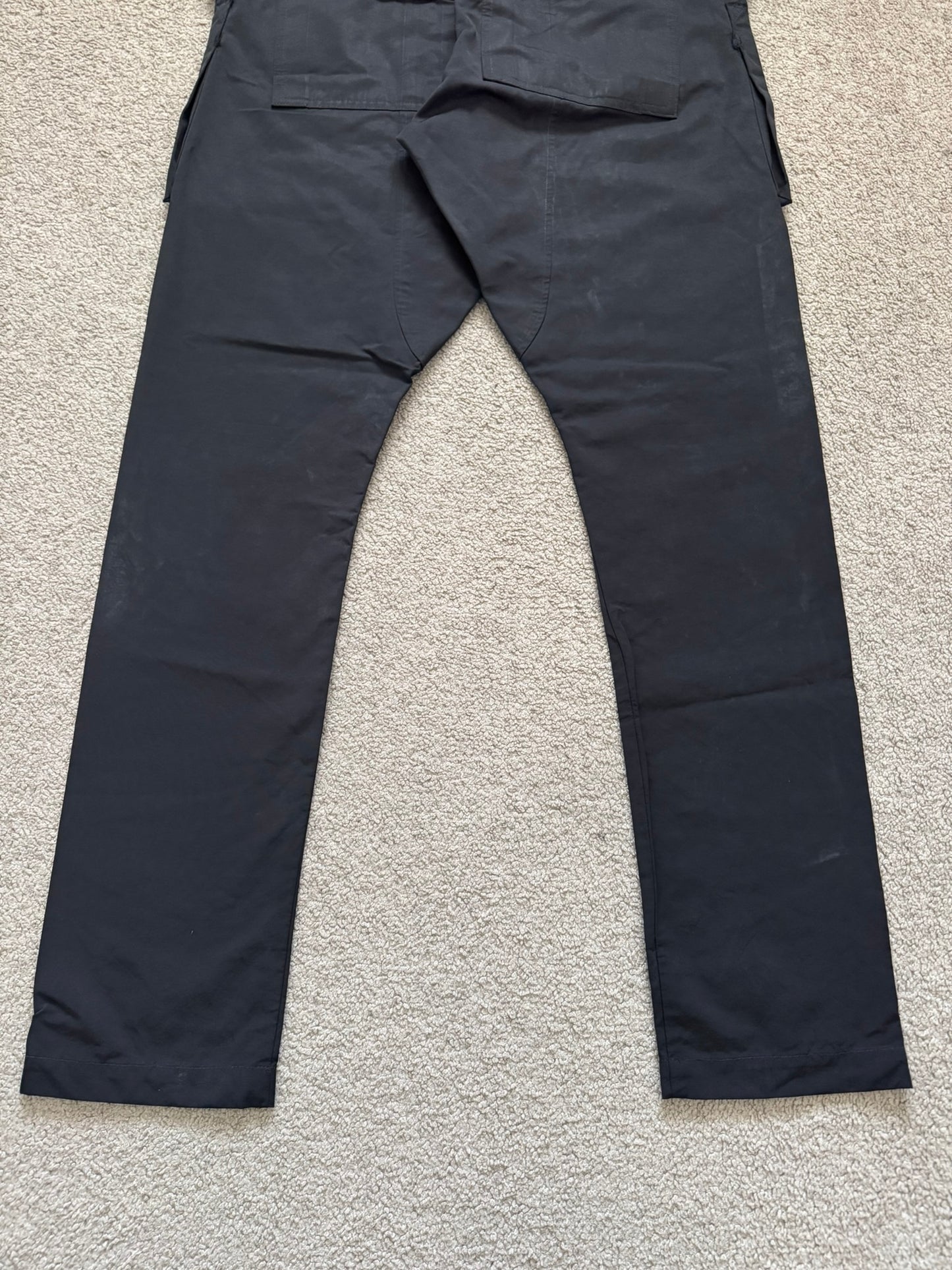 SS17 Rick Owens DRKSHDW Black Nylon Creatch Cargo Pants