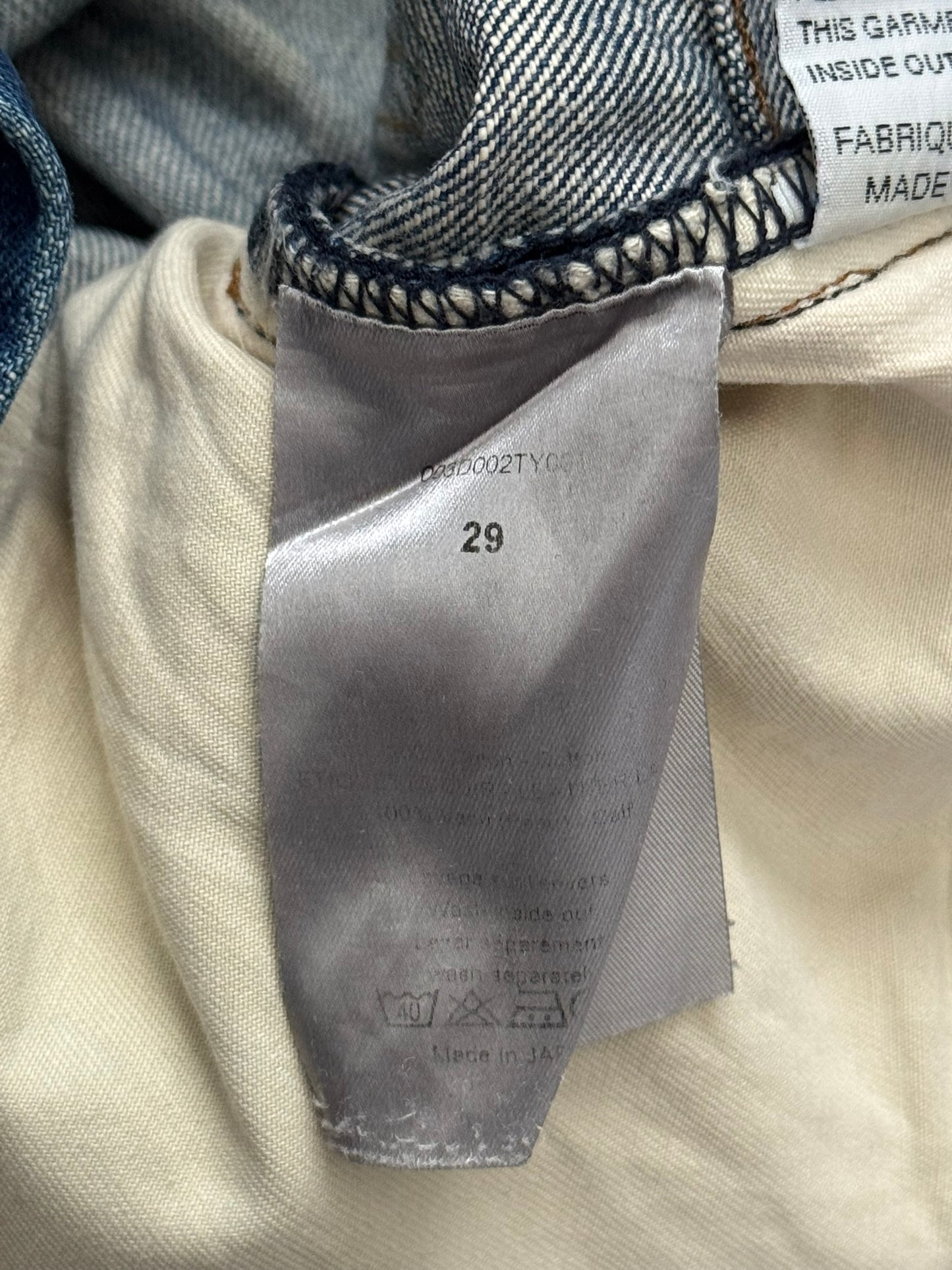 Dior Homme by Kris Van Assche MIJ Clawmark Washed Denim Jeans