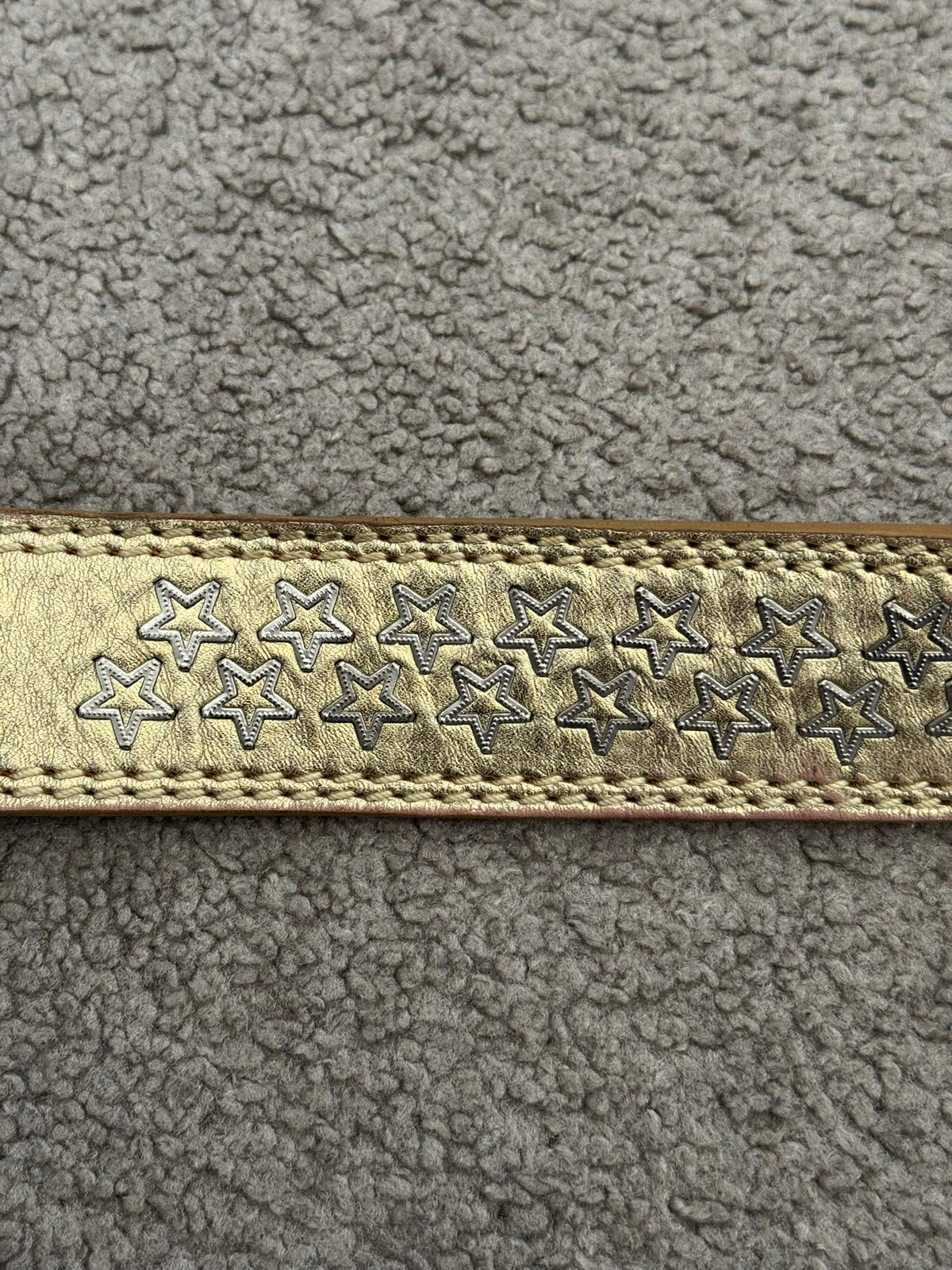 SS06 Dior Homme by Hedi Slimane Gold Star Studded Belt