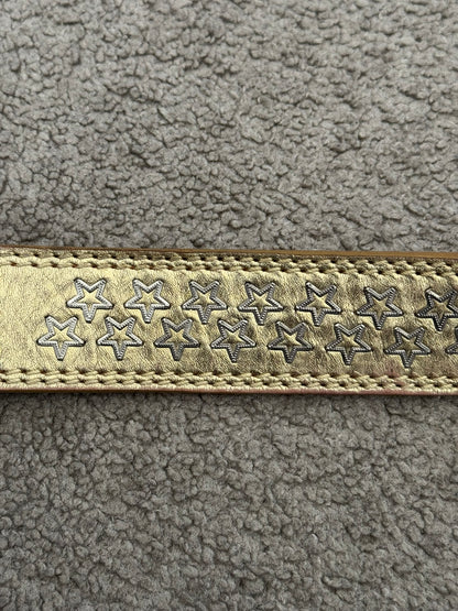 SS06 Dior Homme by Hedi Slimane Gold Star Studded Belt