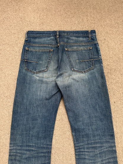 Dior Homme by Kris Van Assche MIJ Clawmark Washed Denim Jeans