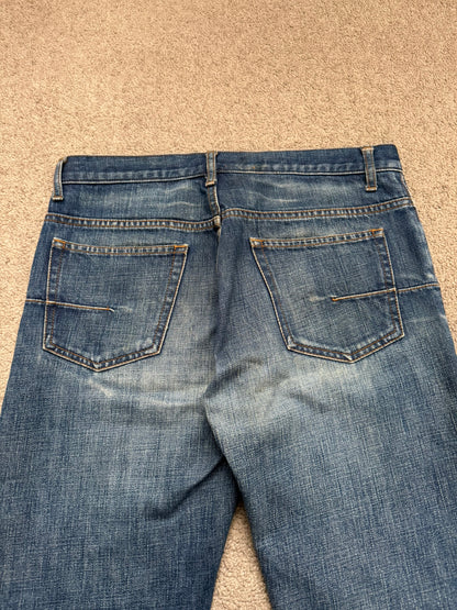 Dior Homme by Kris Van Assche MIJ Clawmark Washed Denim Jeans