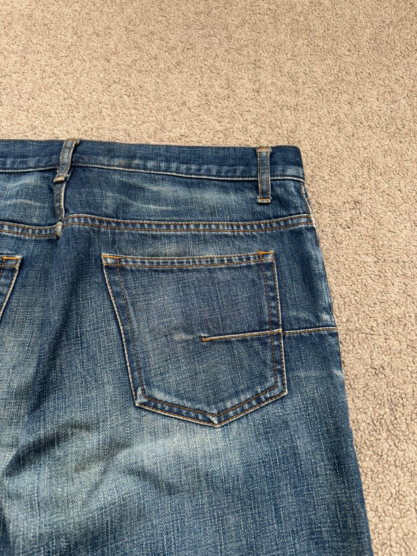 Dior Homme by Kris Van Assche MIJ Clawmark Washed Denim Jeans