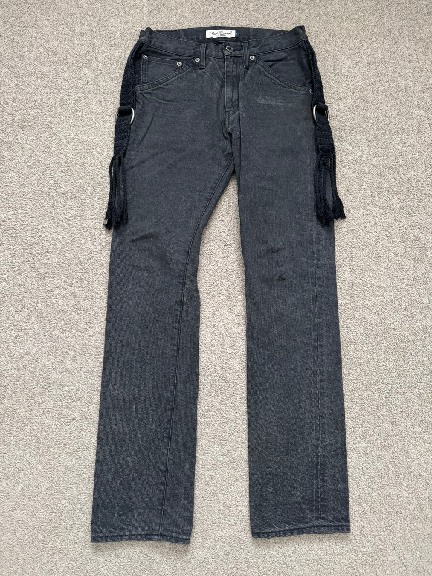 SS08 Undercover Fringe Tassel Lightning Bolt Denim Jeans