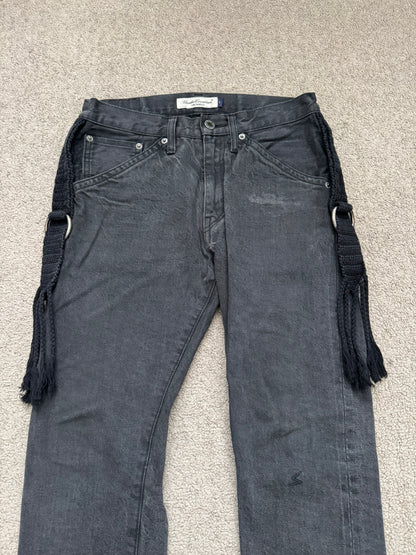 SS08 Undercover Fringe Tassel Lightning Bolt Denim Jeans
