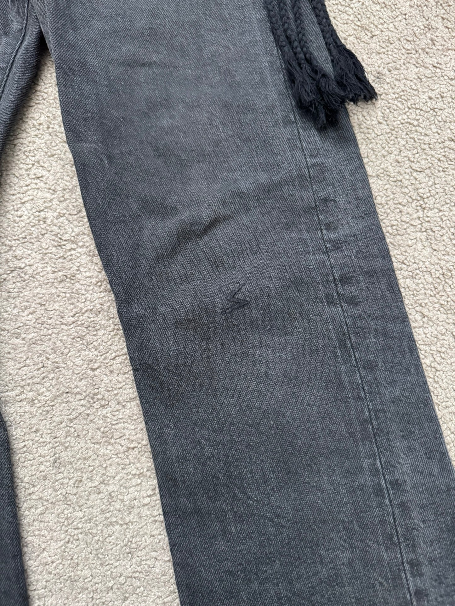 SS08 Undercover Fringe Tassel Lightning Bolt Denim Jeans