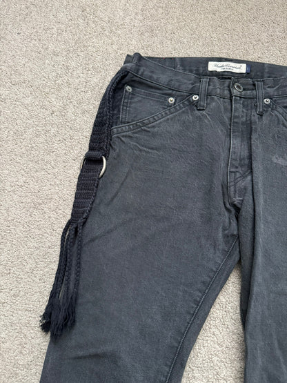 SS08 Undercover Fringe Tassel Lightning Bolt Denim Jeans