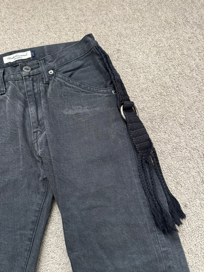 SS08 Undercover Fringe Tassel Lightning Bolt Denim Jeans