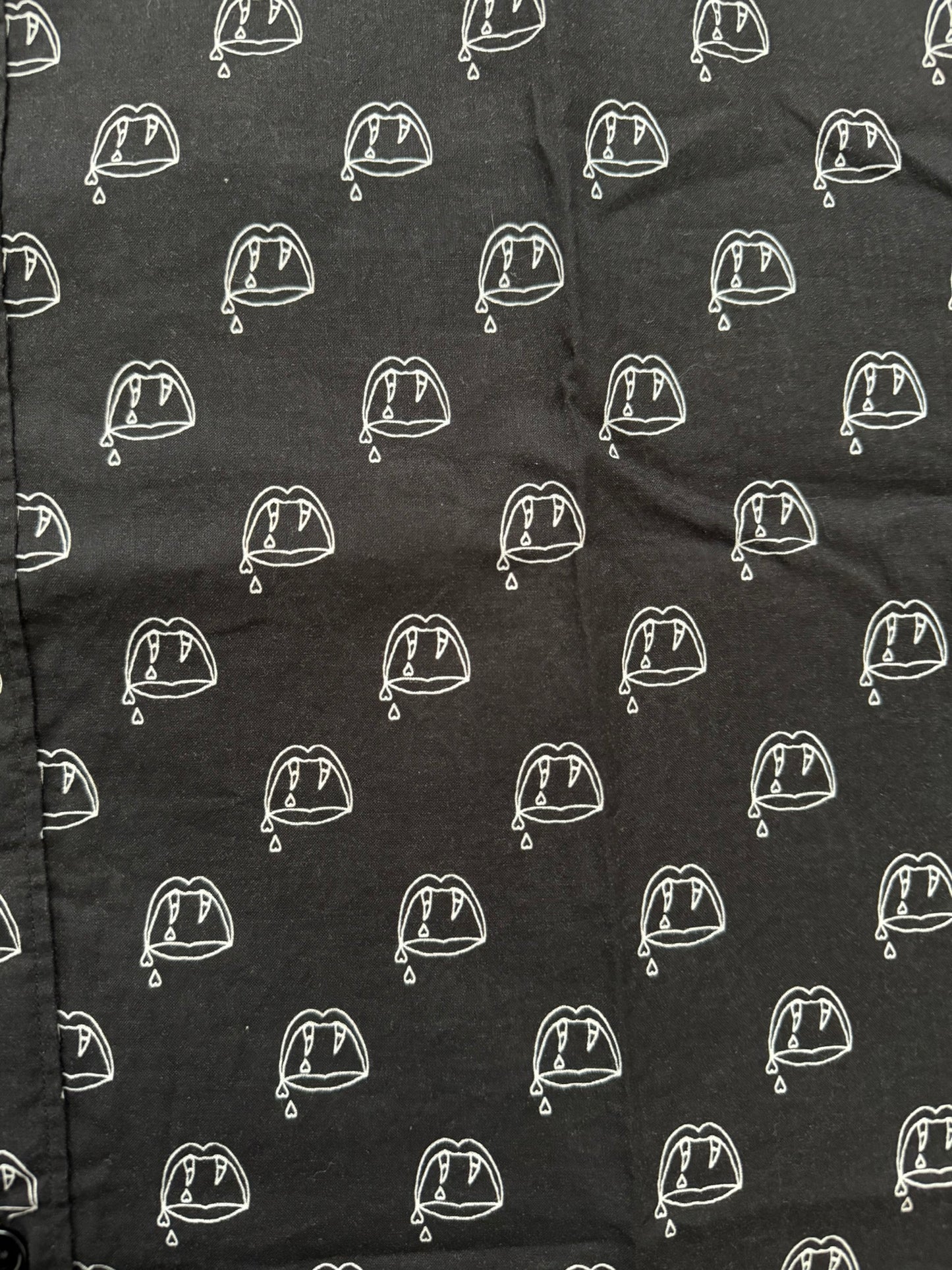 FW13 Saint Laurent by Hedi Slimane Blood Luster Button Up Short Sleeve Shirt