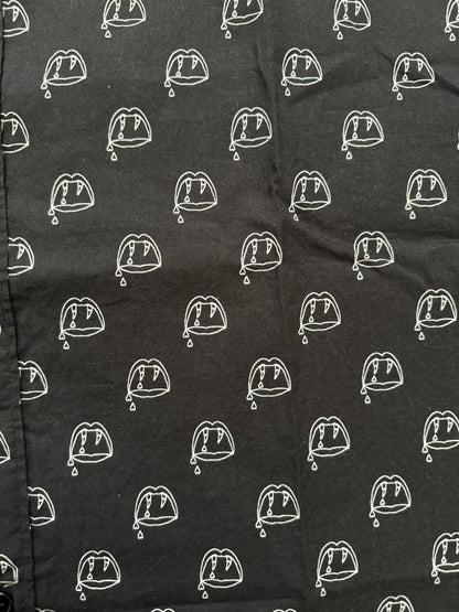 FW13 Saint Laurent by Hedi Slimane Blood Luster Button Up Short Sleeve Shirt