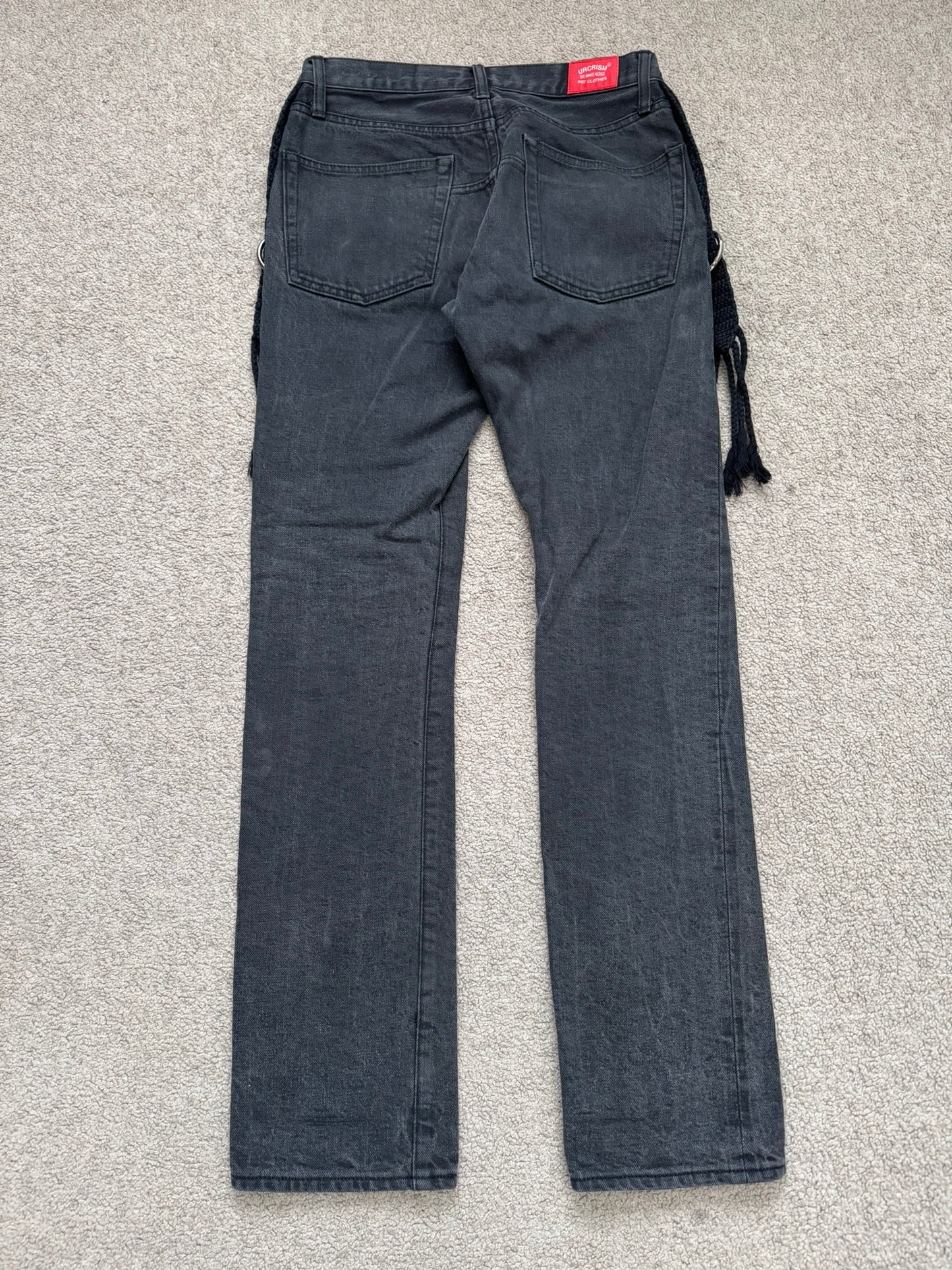 SS08 Undercover Fringe Tassel Lightning Bolt Denim Jeans