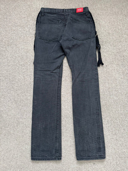 SS08 Undercover Fringe Tassel Lightning Bolt Denim Jeans