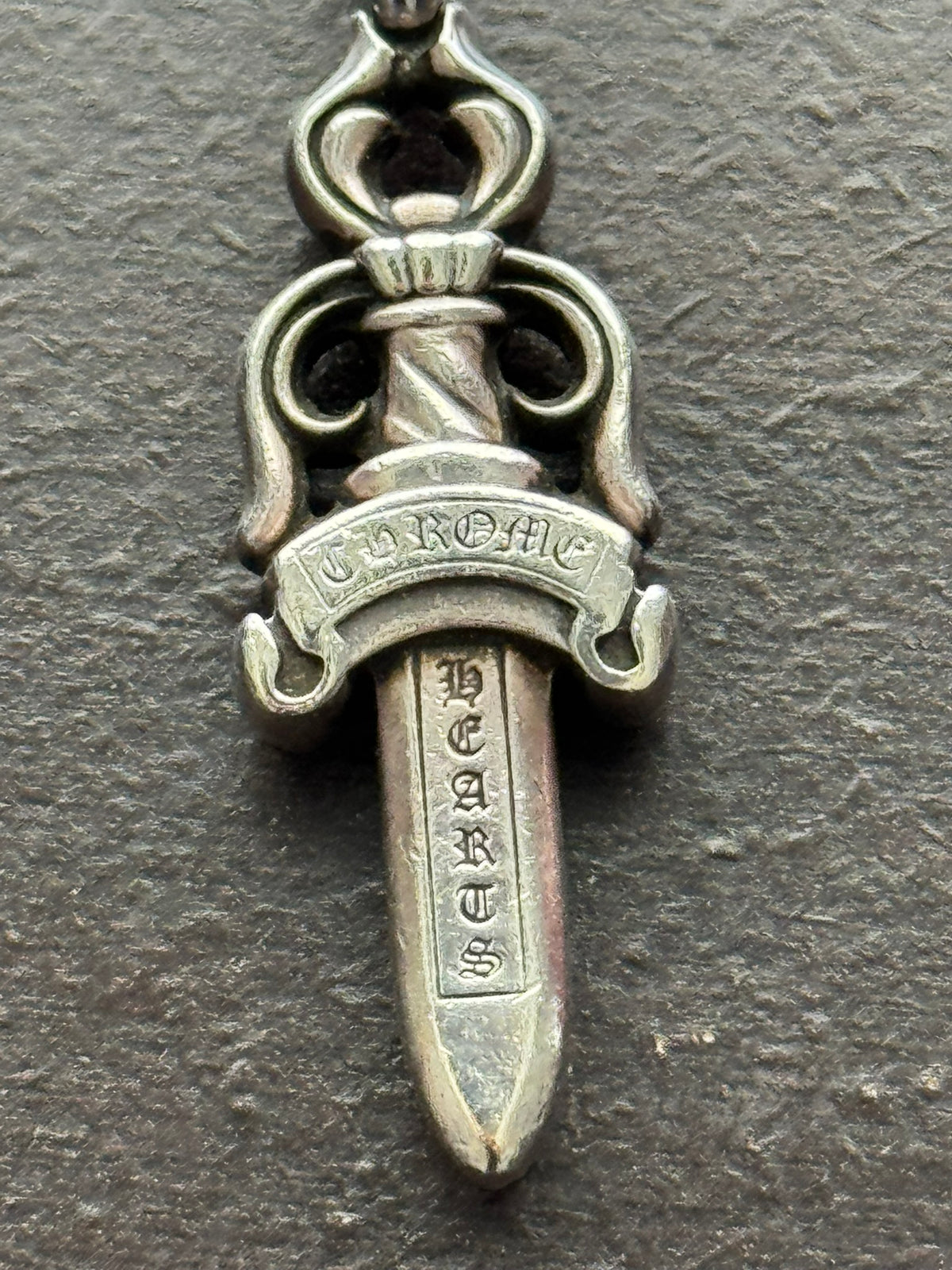 Chrome Hearts Large Silver Dagger Pendant