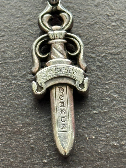 Chrome Hearts Large Silver Dagger Pendant