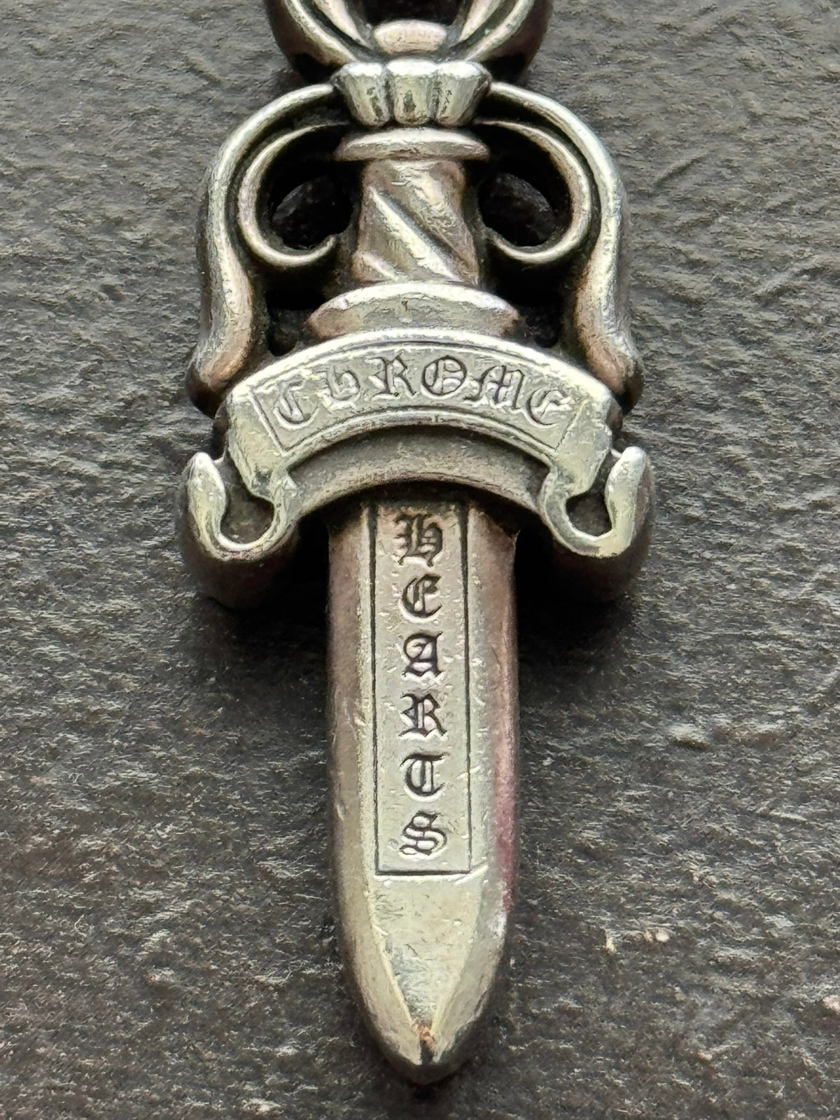 Chrome Hearts Large Silver Dagger Pendant