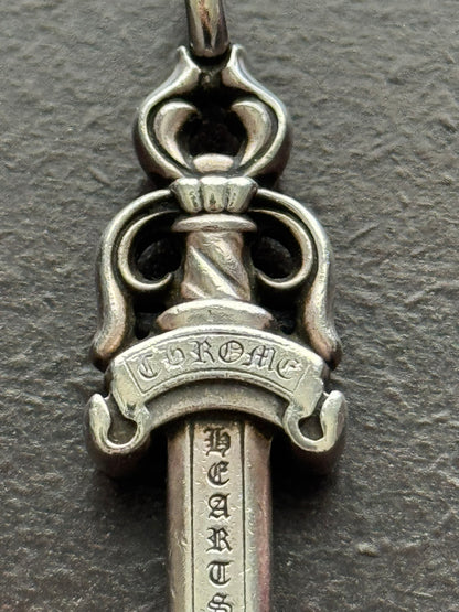 Chrome Hearts Large Silver Dagger Pendant