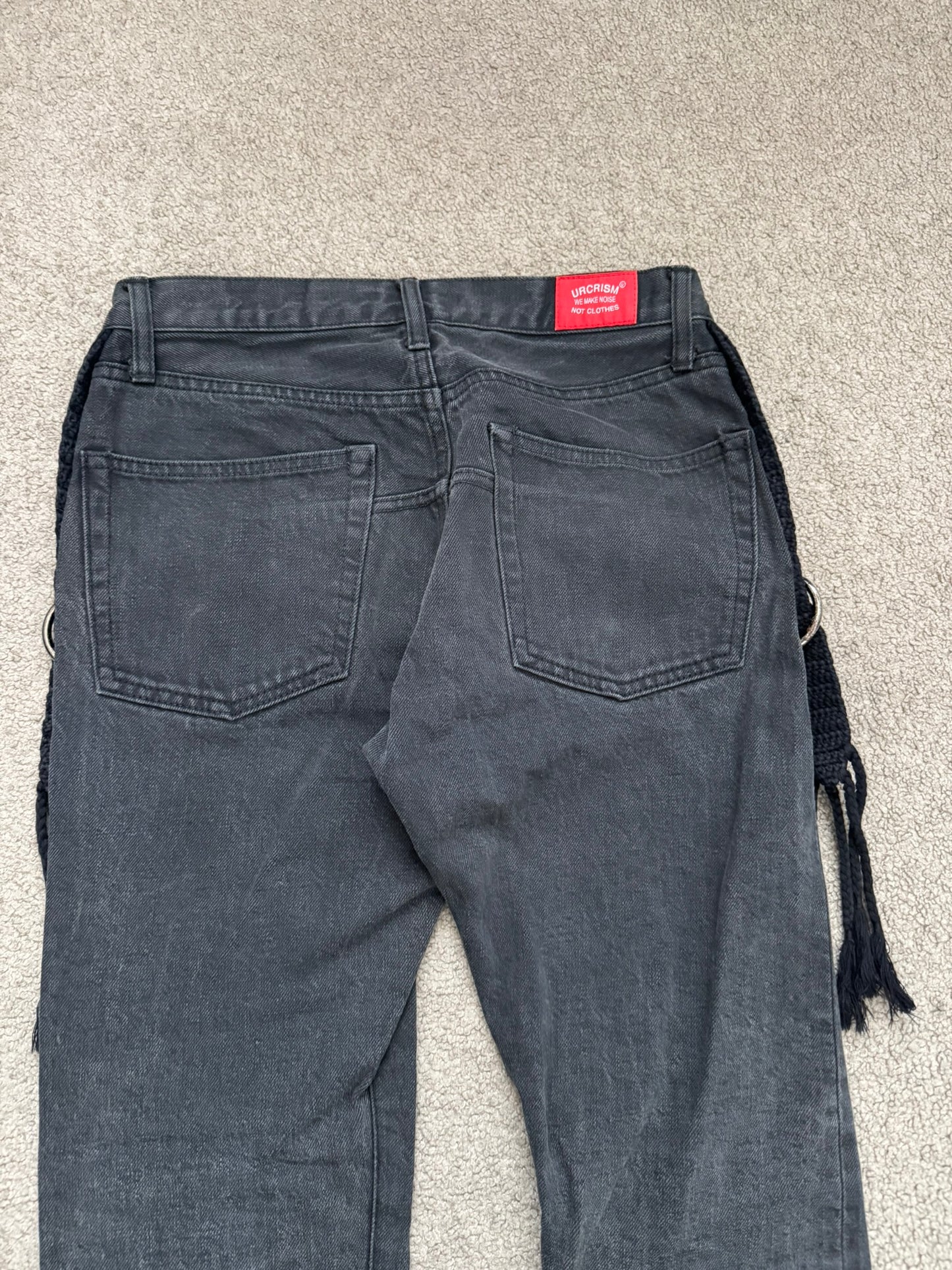 SS08 Undercover Fringe Tassel Lightning Bolt Denim Jeans