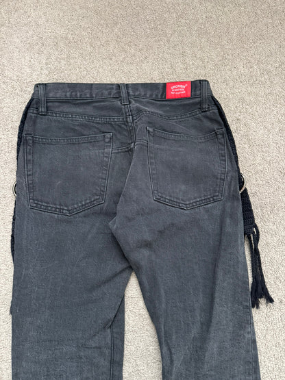 SS08 Undercover Fringe Tassel Lightning Bolt Denim Jeans