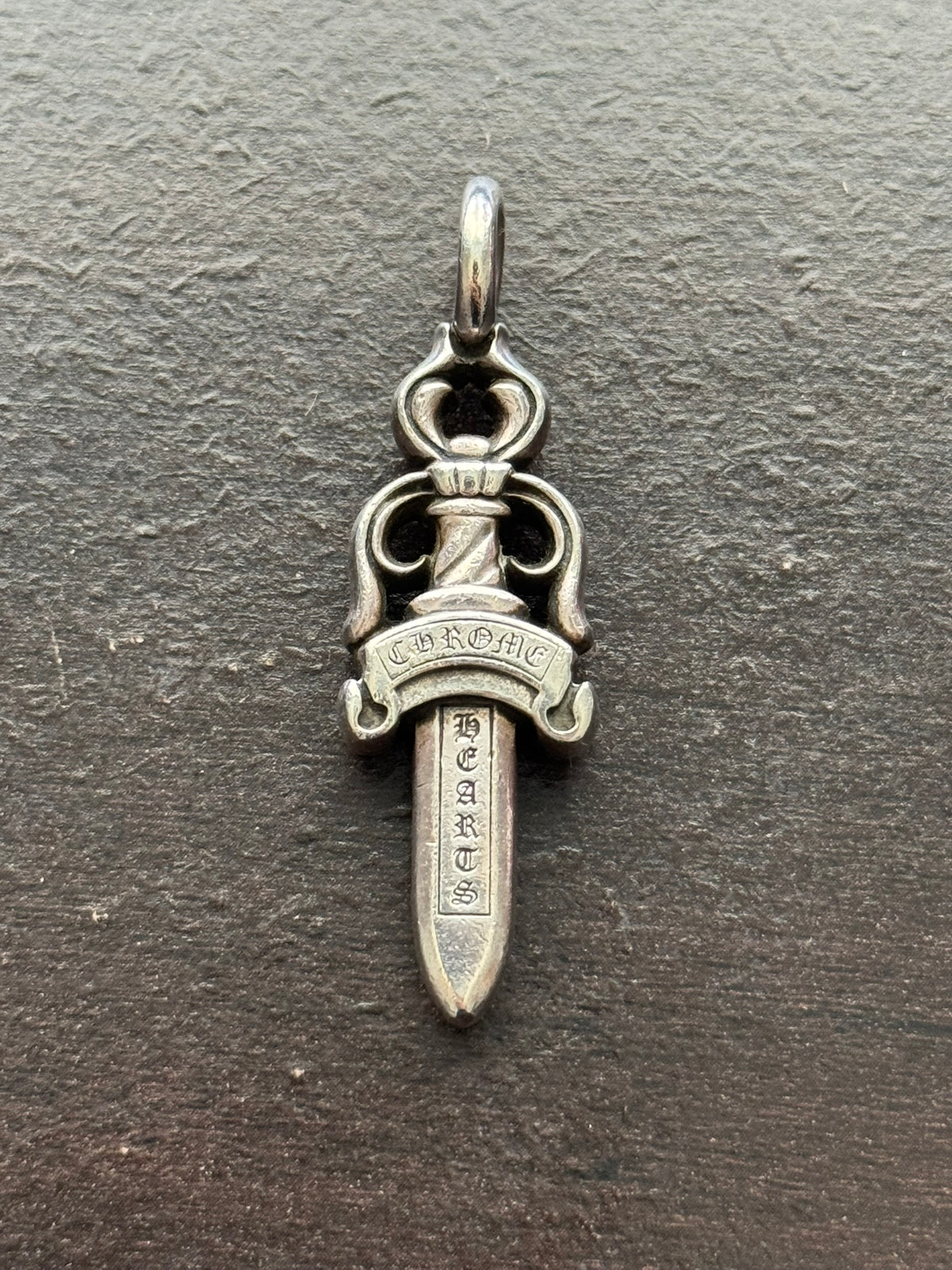 Chrome Hearts Large Silver Dagger Pendant