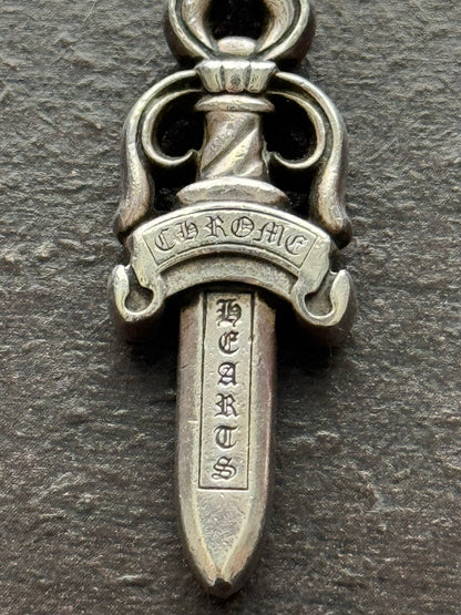 Chrome Hearts Large Silver Dagger Pendant