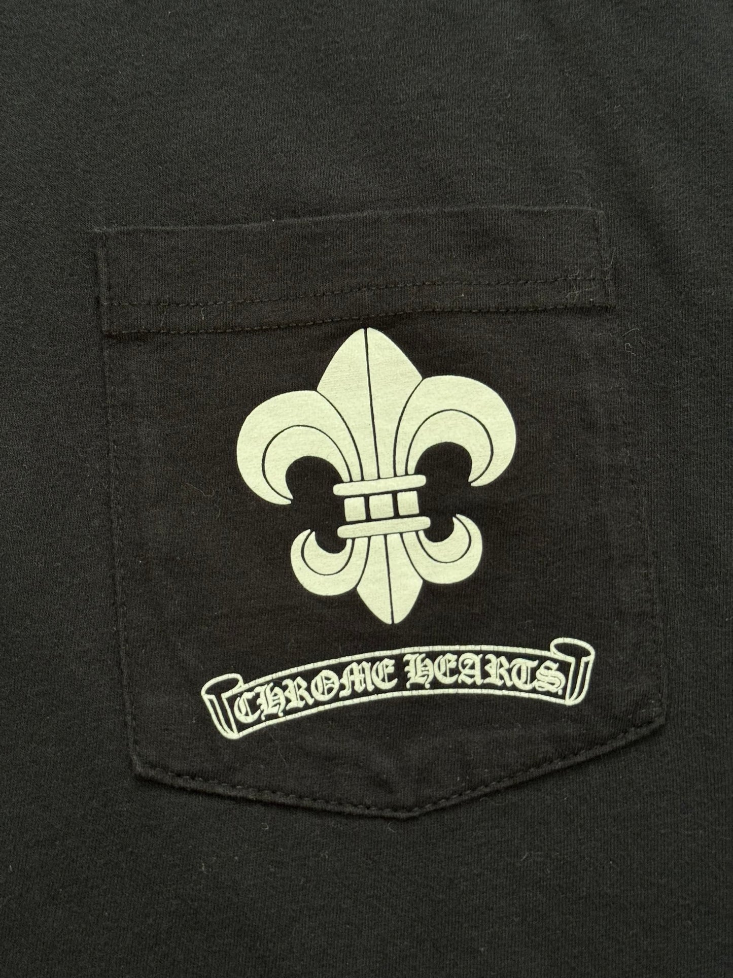 Chrome Hearts Fleur & Scroll Logo Long Sleeve T Shirt