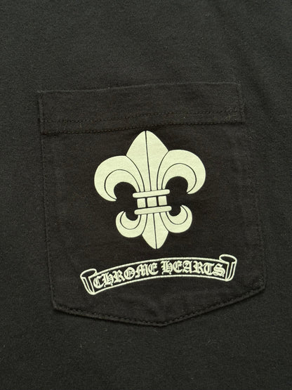 Chrome Hearts Fleur & Scroll Logo Long Sleeve T Shirt