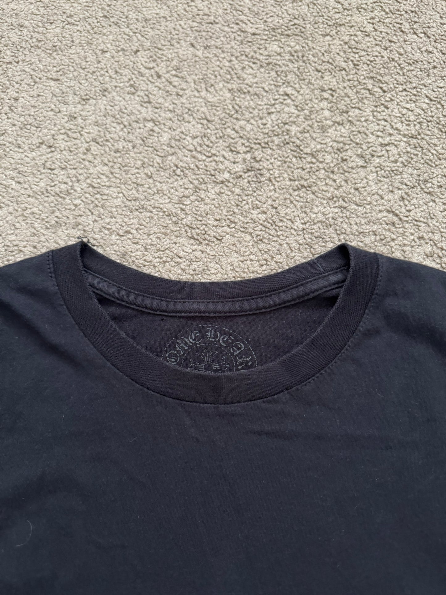 Chrome Hearts Fleur & Scroll Logo Long Sleeve T Shirt