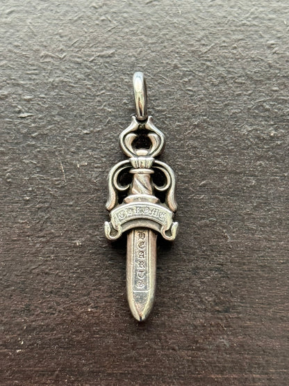 Chrome Hearts Large Silver Dagger Pendant