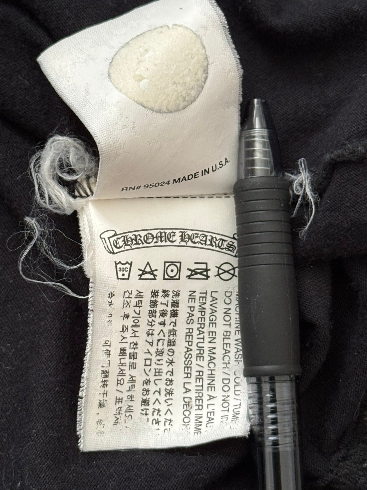Chrome Hearts Fleur & Scroll Logo Long Sleeve T Shirt