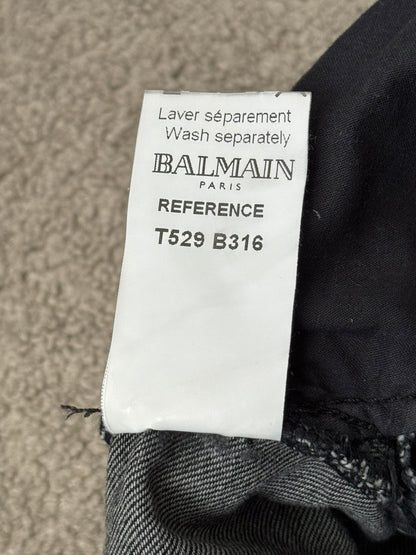 FW11 Balmain by Christophe Decarnin 4 Zip Biker Denim Jeans