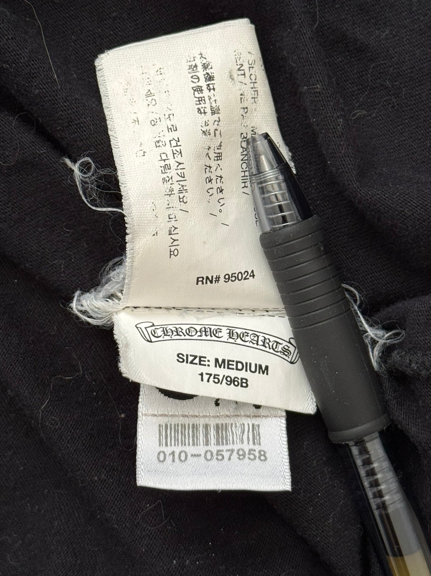 Chrome Hearts Fleur & Scroll Logo Long Sleeve T Shirt