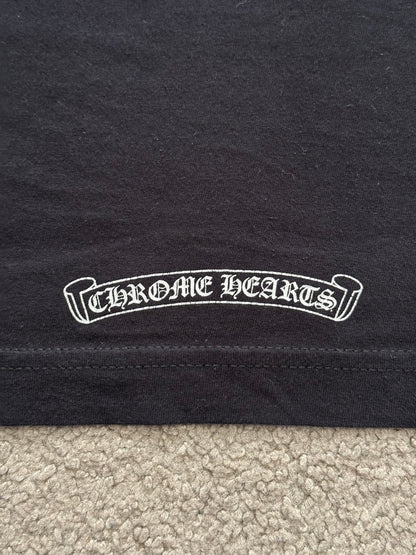 Chrome Hearts Fleur & Scroll Logo Long Sleeve T Shirt