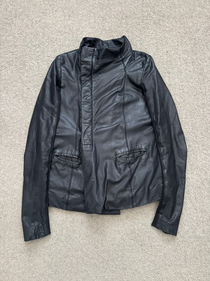 FW11 Rick Owens Mainline "Limo" Hybrid Biker Leather Jacket