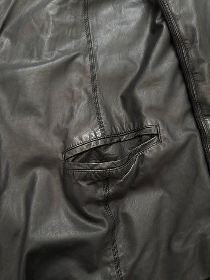 FW11 Rick Owens Mainline "Limo" Hybrid Biker Leather Jacket