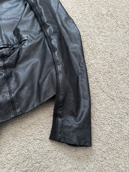 FW11 Rick Owens Mainline "Limo" Hybrid Biker Leather Jacket