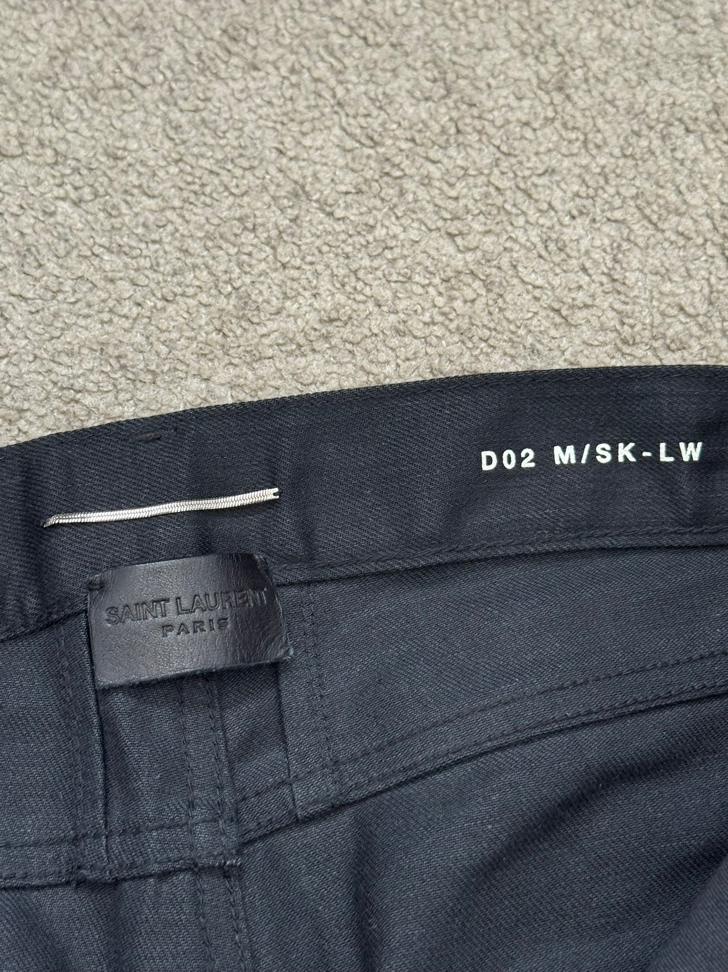 FW15 Saint Laurent by Hedi Slimane Crash Distressed D02 Denim Jeans
