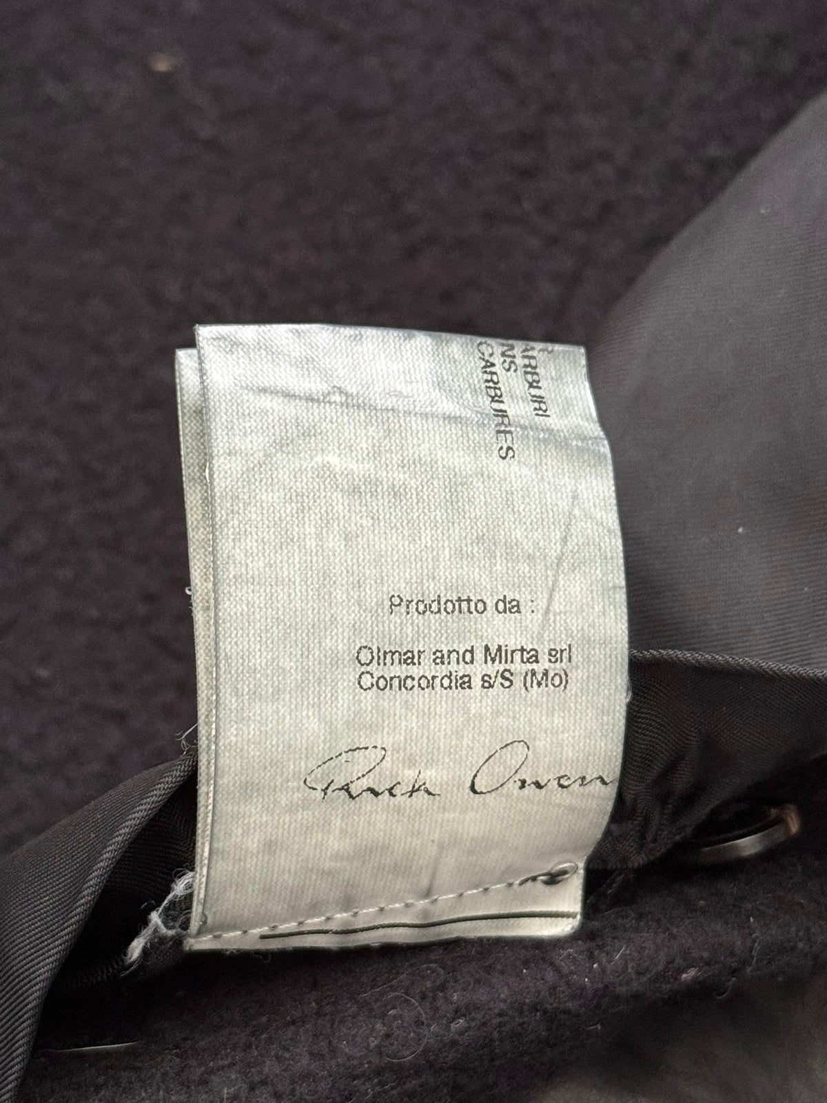 FW11 Rick Owens Mainline "Limo" Hybrid Biker Leather Jacket
