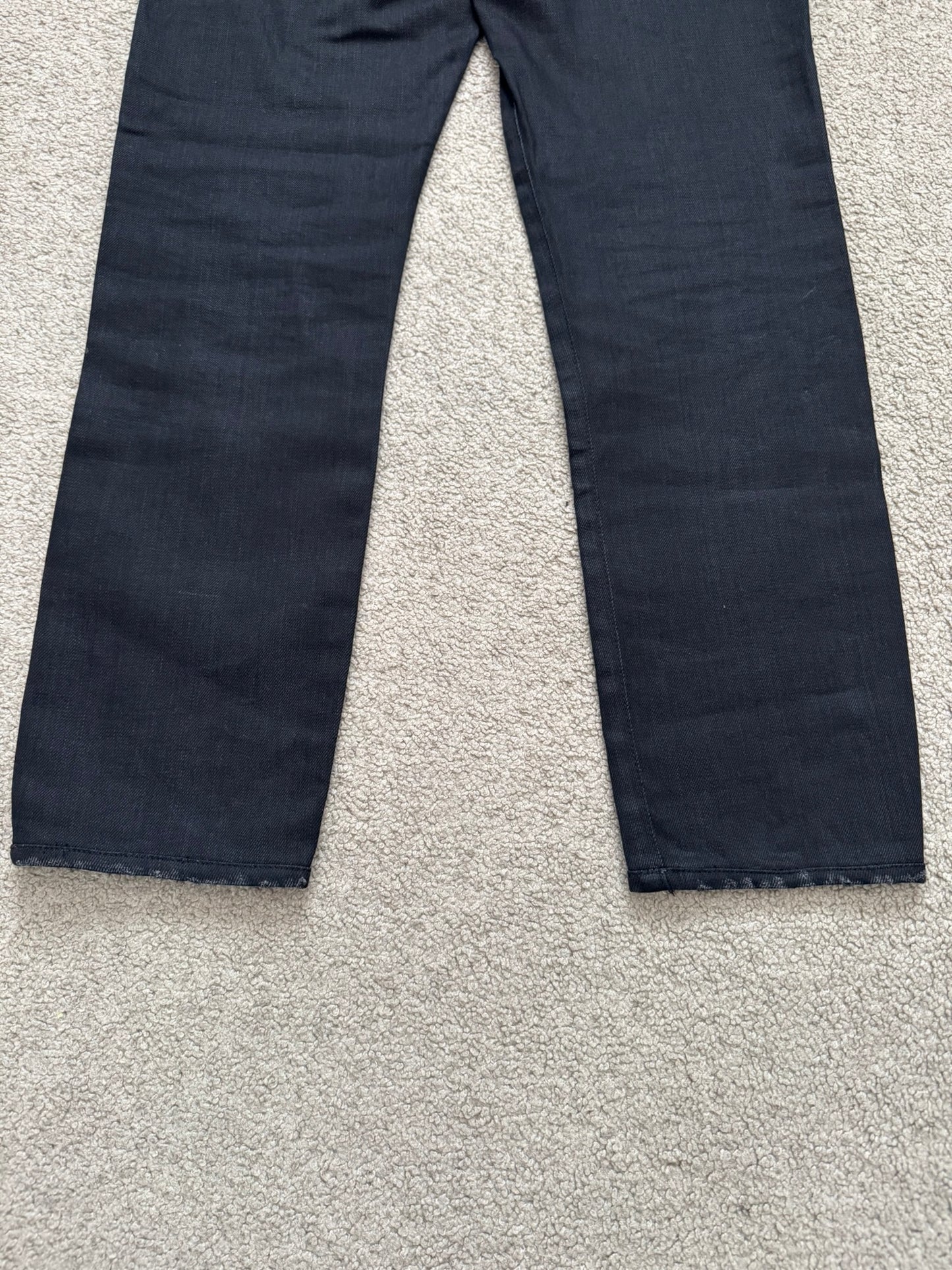 FW15 Saint Laurent by Hedi Slimane Crash Distressed D02 Denim Jeans