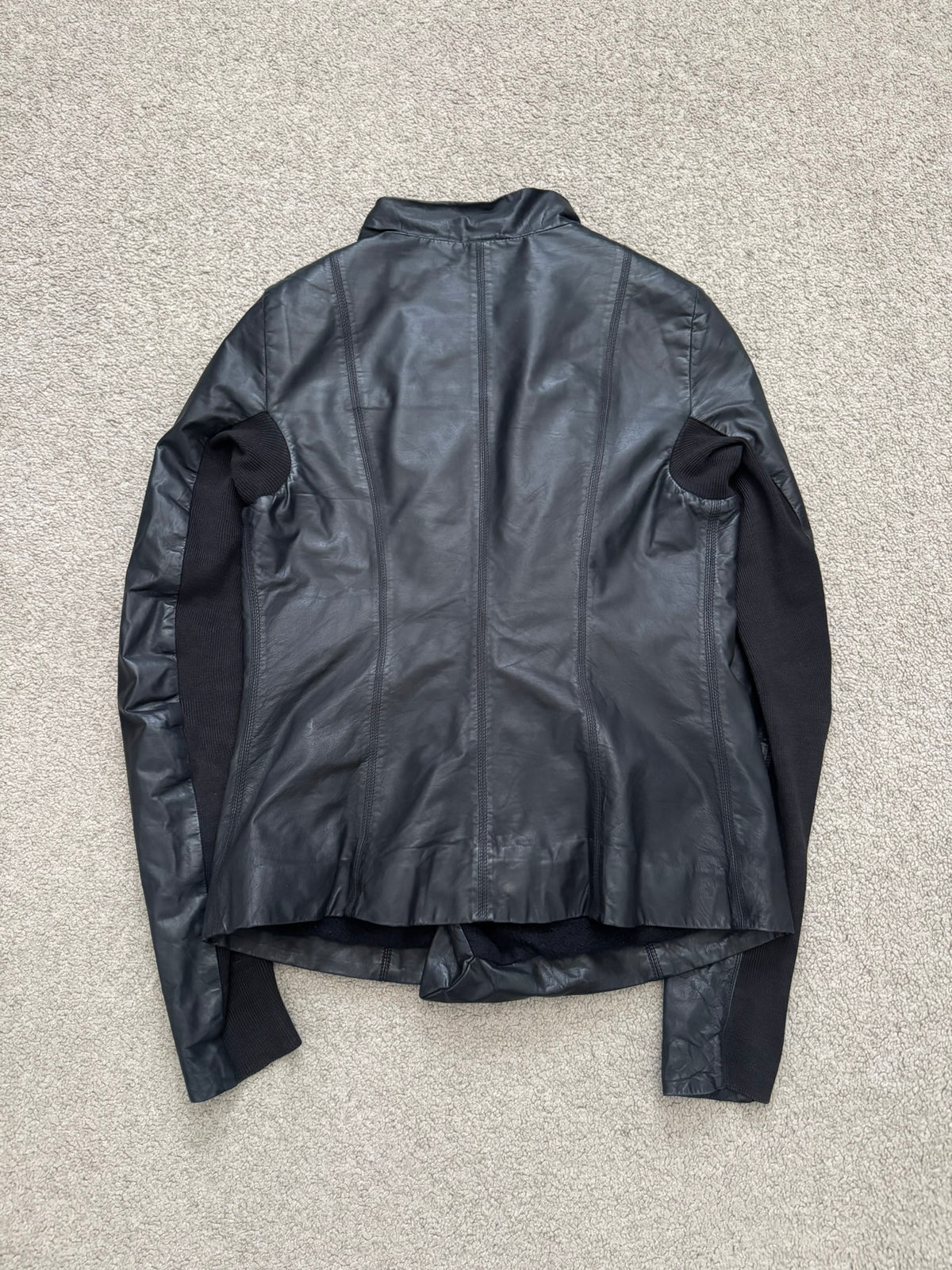 FW11 Rick Owens Mainline "Limo" Hybrid Biker Leather Jacket