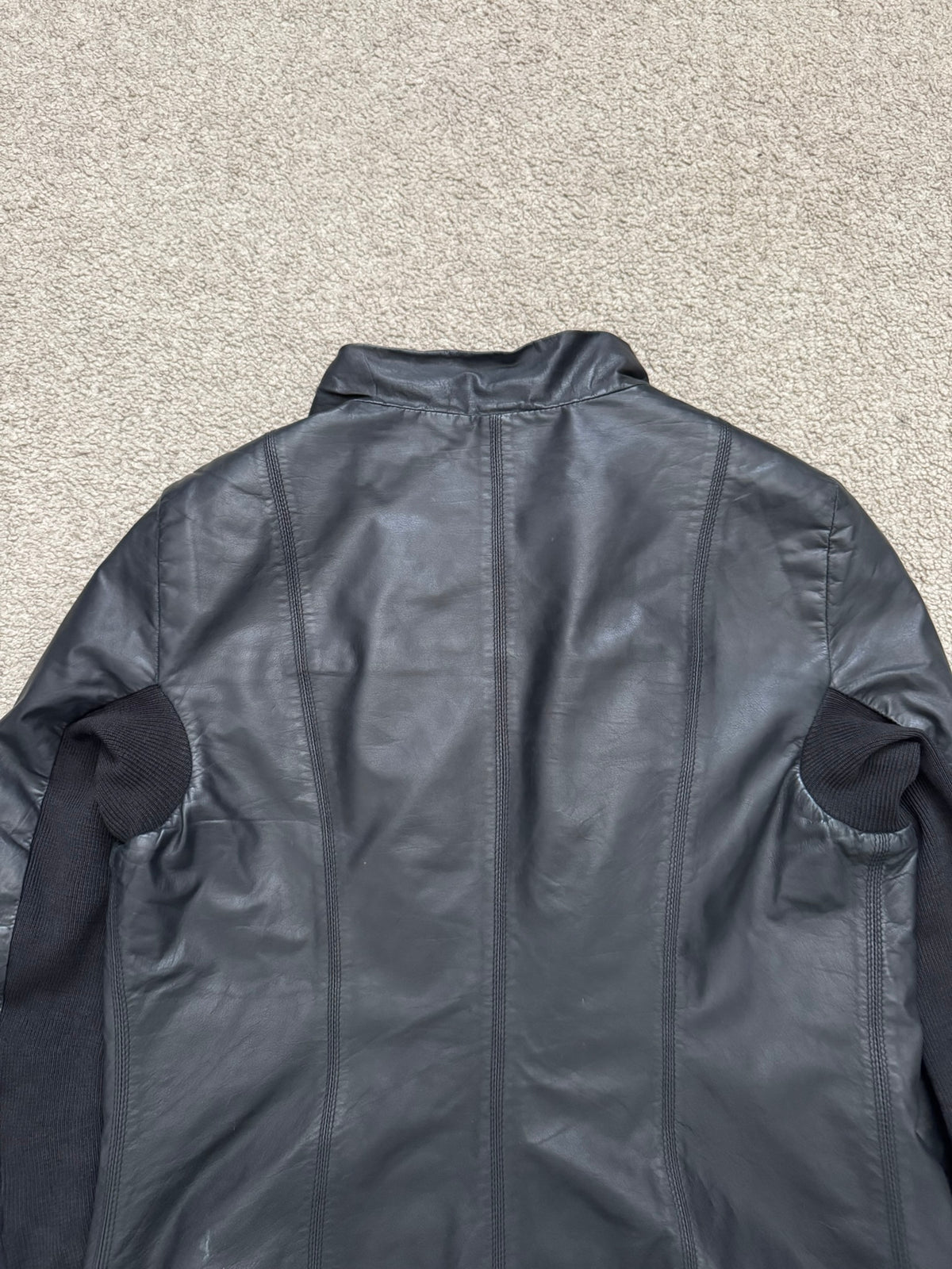 FW11 Rick Owens Mainline "Limo" Hybrid Biker Leather Jacket