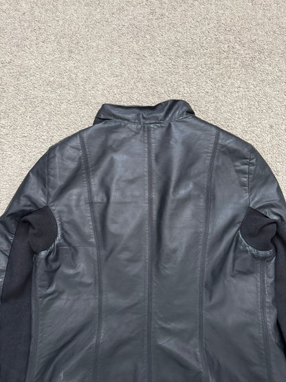 FW11 Rick Owens Mainline "Limo" Hybrid Biker Leather Jacket