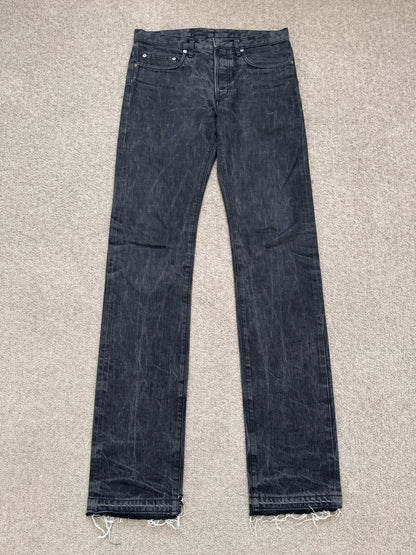 SS05 Dior Homme by Hedi Slimane MIJ Washed Black Denim Jeans