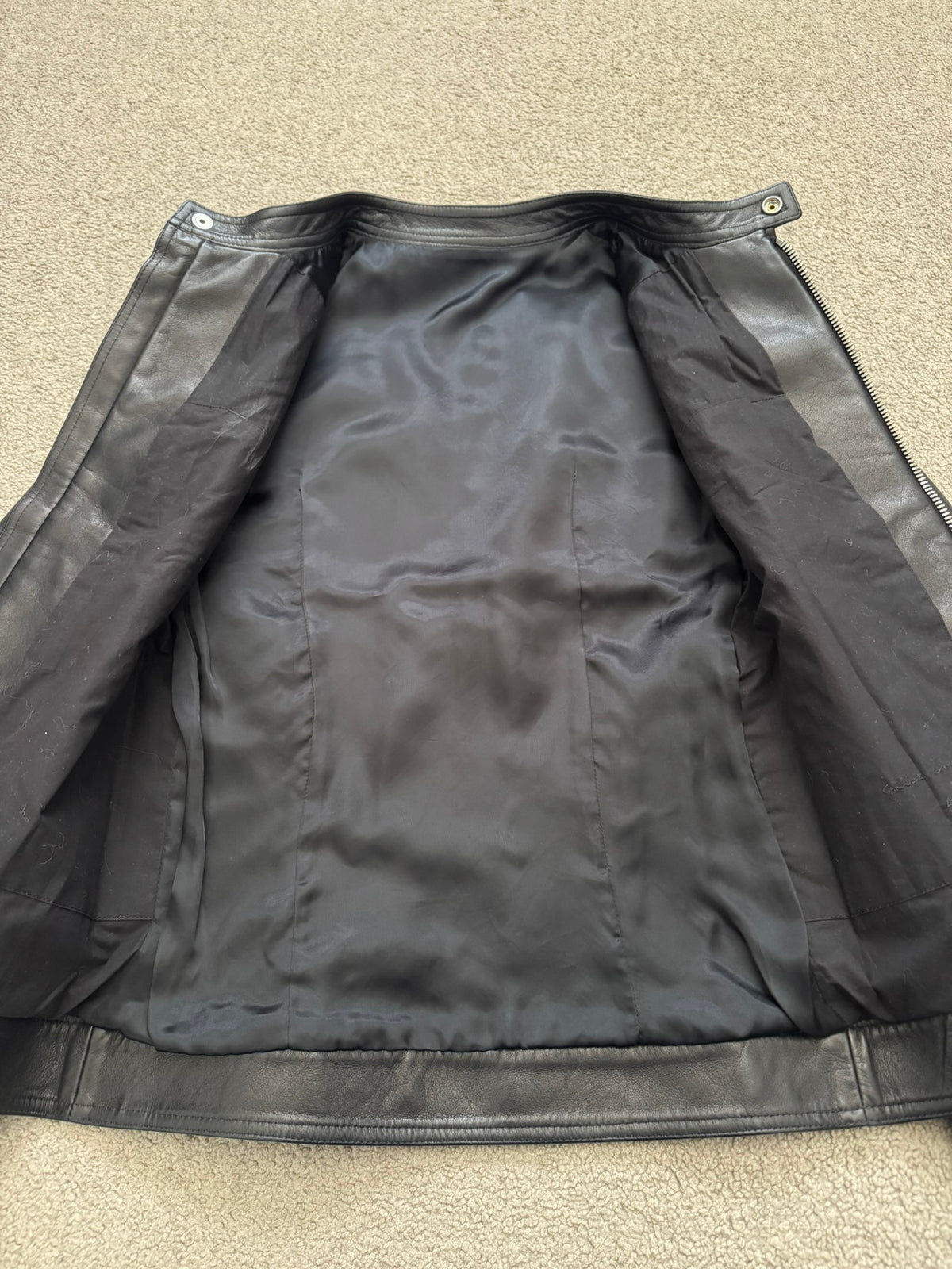 FW16 Rick Owens Mainline "Mastodon" Leather Biker Jacket