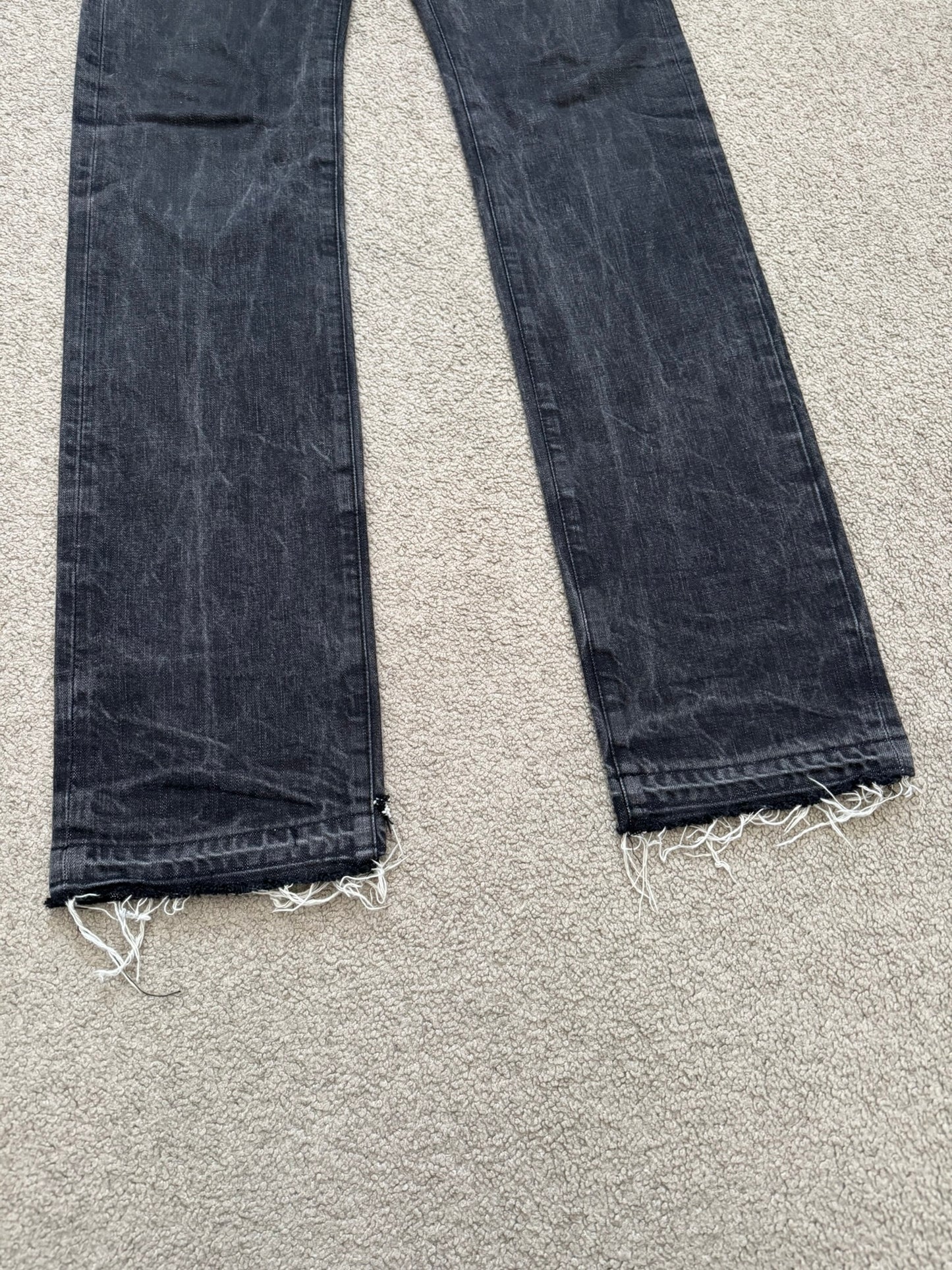 SS05 Dior Homme by Hedi Slimane MIJ Washed Black Denim Jeans