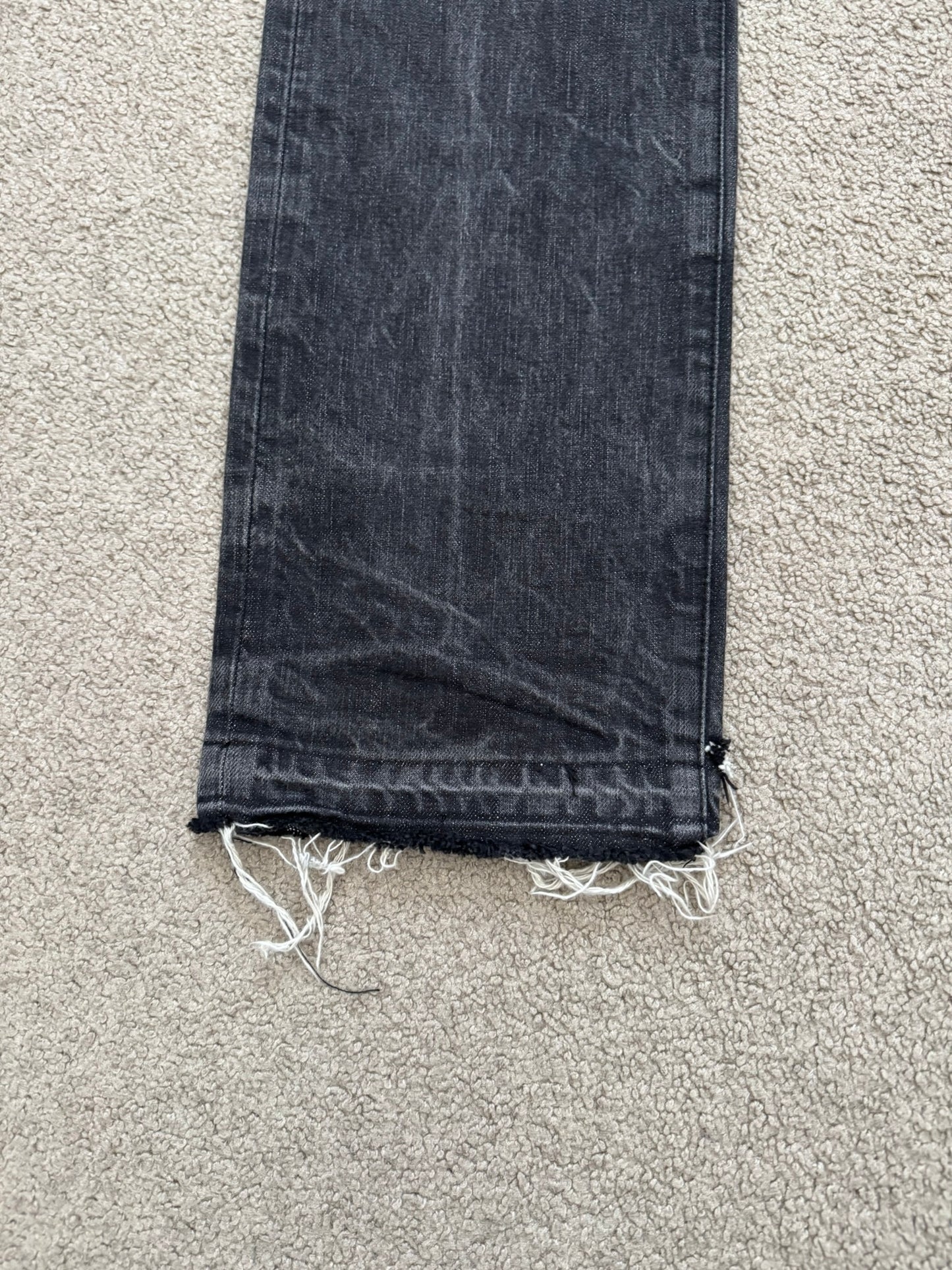 SS05 Dior Homme by Hedi Slimane MIJ Washed Black Denim Jeans