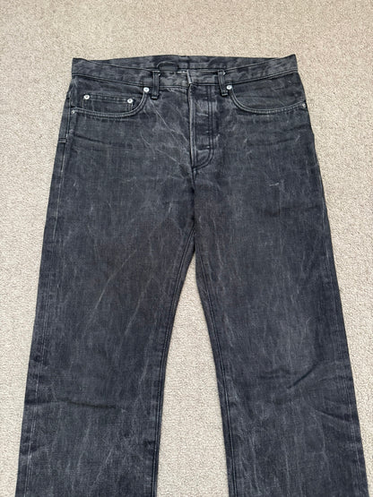 SS05 Dior Homme by Hedi Slimane MIJ Washed Black Denim Jeans